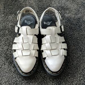 Dr martens white sandals